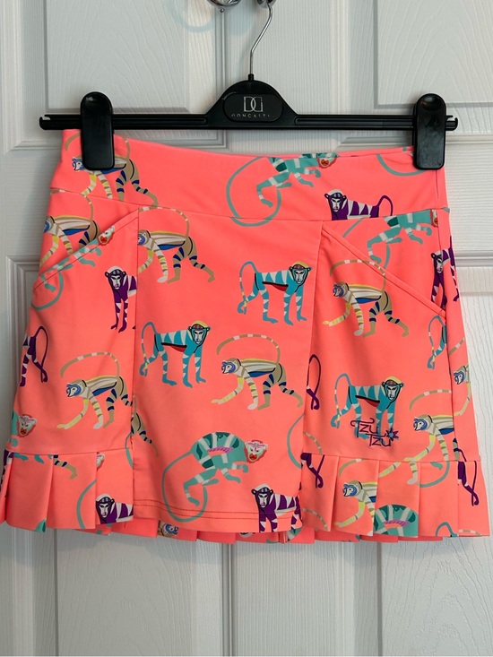 Tzu Tzu Dresses & Skirts - Tzu Tzu Coral Monkey Print Skort